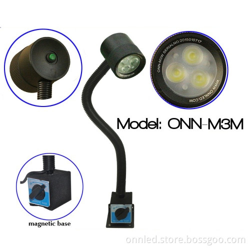 5w aluminum high quality durable led machine work lamp 60 viewing angle hose customized